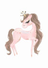 horse princess crown poster