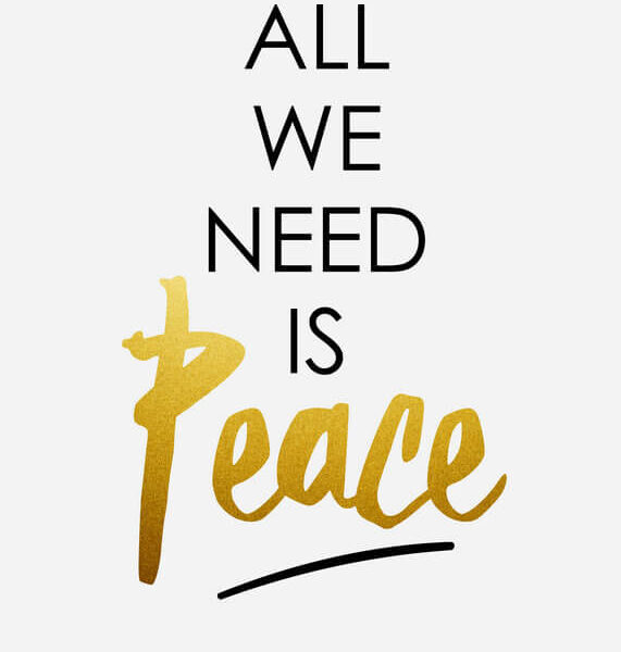 all we need is peace poster