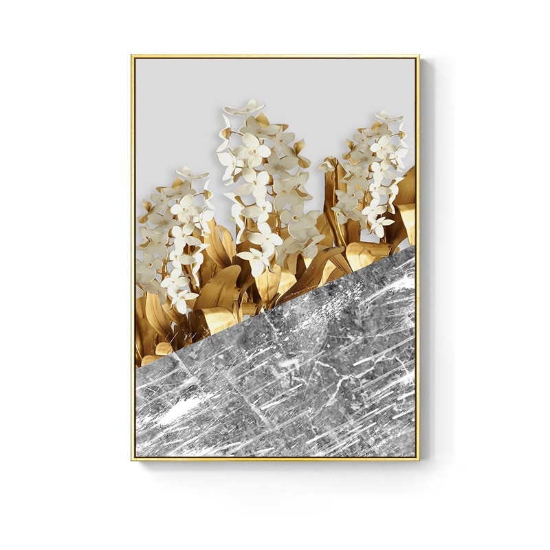 Golden Leaf Canvas Poster