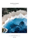 Blue Ocean Wave Landscape Canvas Poster