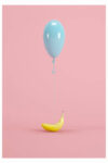 banana balloon poster